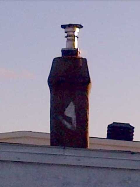 Ashe on the neighbouring chimney